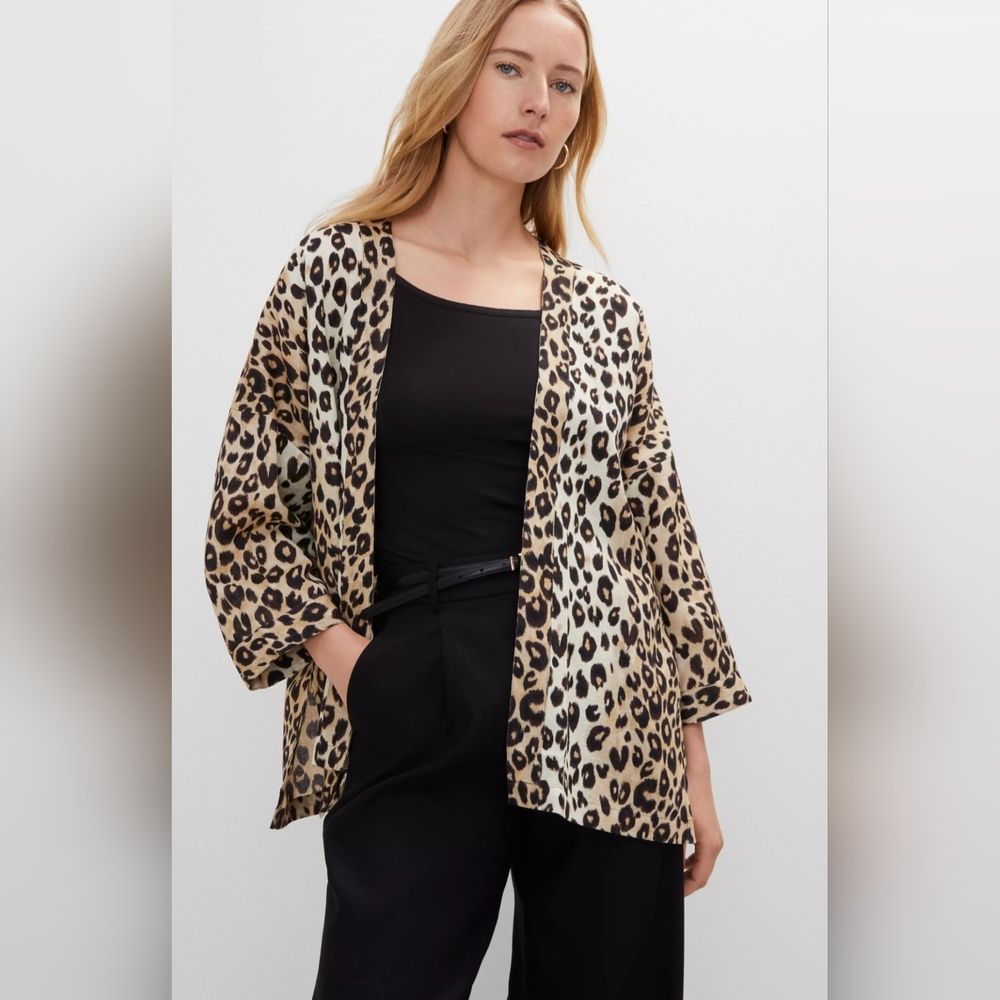 Ann Taylor Animal Print KimonoSize XS-S ,M-L. #6